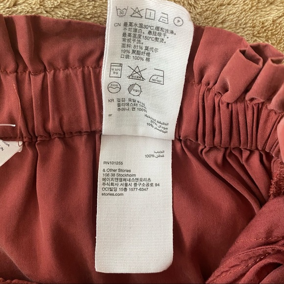 & Other Stories Paper Bag Drawstring Pants Trouser - Picture 5 of 8